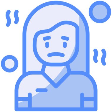 kadın depresyon stres simgesi