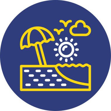 Bir ağaç simgesinin vektör illüstrasyonu