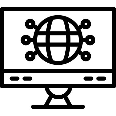 genel ağ vektör simgesi