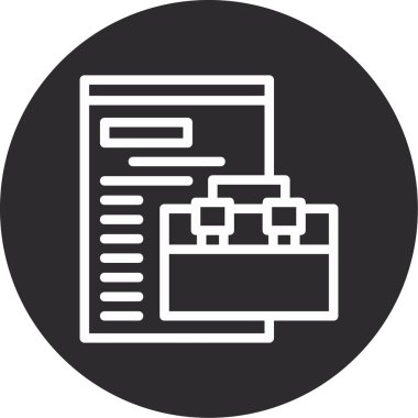 Dosyanın modern simgesinin vektör illüstrasyonu