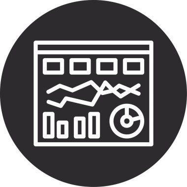 analitik simge vektör illüstrasyonu