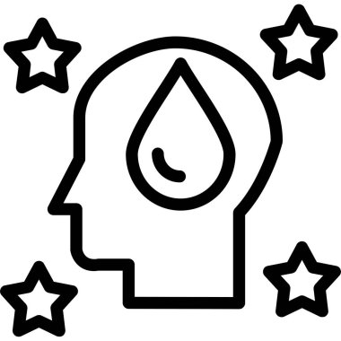 Su bırakma simgesinin vektör illüstrasyonu