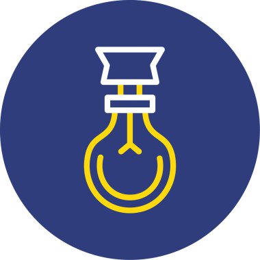 Ampul. Web simgesi basit illüstrasyon