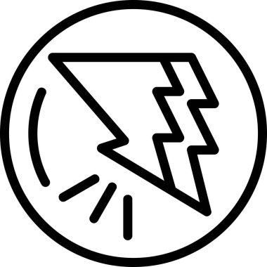 vector illustration of a lightning