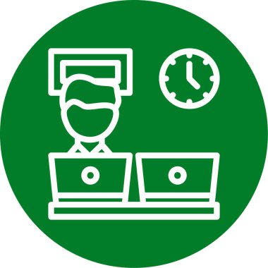 İş ve finans simgesinin vektör illüstrasyonu