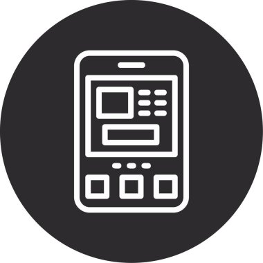 Vektör Mobil simge illüstrasyonu