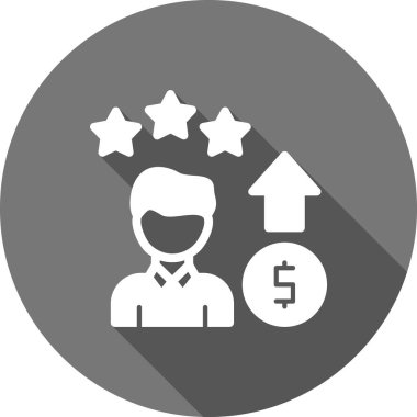 Müşteri değerlendirme simgesi, vektör illüstrasyonu