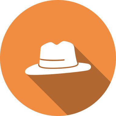 Bir şapka simgesinin vektör illüstrasyonu