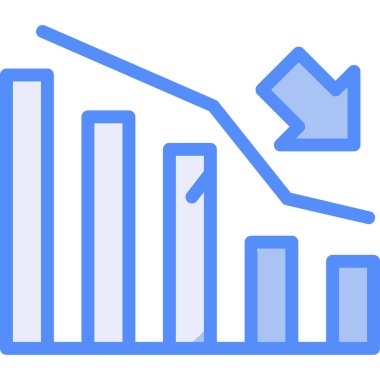ok grafiği simgesi doldurulmuş ana hatlar biçiminde