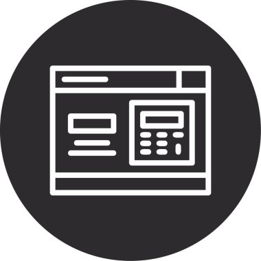 vektör atm simgesi illüstrasyonu