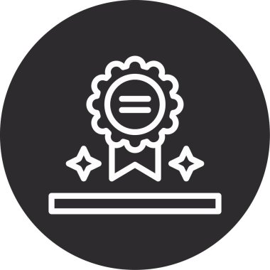 Sertifika. Web simgesi vektör illüstrasyonu