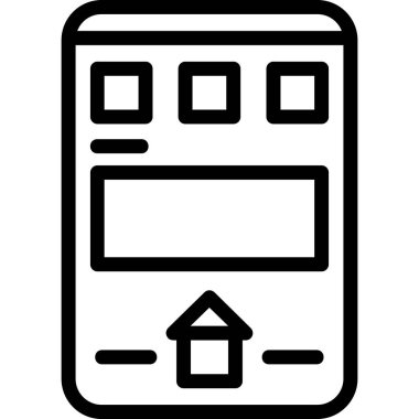 cep telefonu ikonu vektör illüstrasyonu