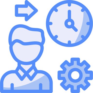 yönetim iş zamanı simgesi