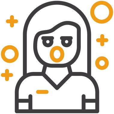 kızgın. Web simgesi basit illüstrasyon