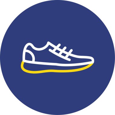 Ayakkabı. Web simgesi basit illüstrasyon