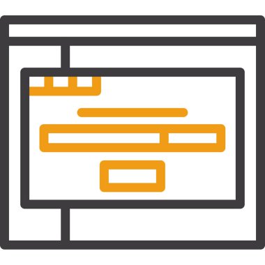 Web tasarım simgesi, vektör illüstrasyonu