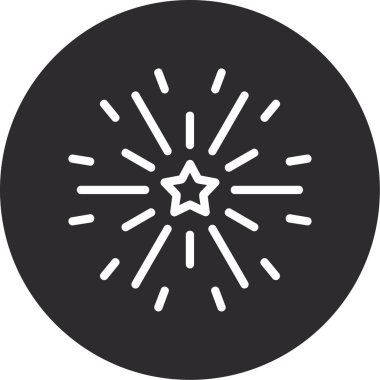 vektör havai fişek simgesi çizimi