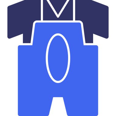 giysi moda ikonu düz stil