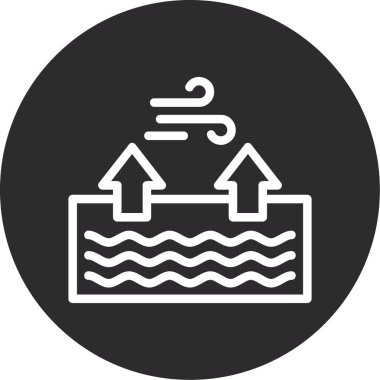 Bir havuz simgesinin vektör illüstrasyonu