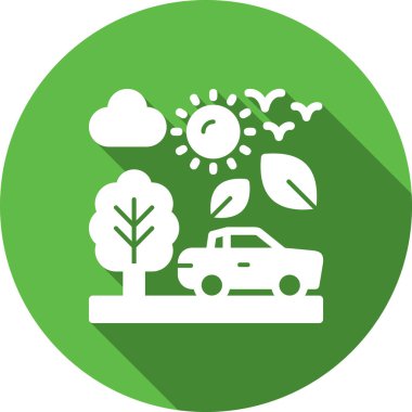 Bir ağaç simgesinin vektör illüstrasyonu