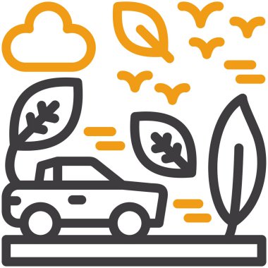 araba yakıtı simgesi, vektör illüstrasyonu