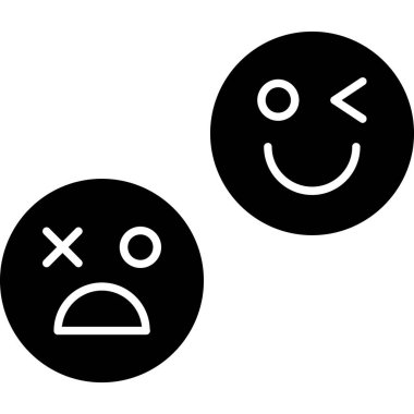 Icon Set, vektör çizim gülümse