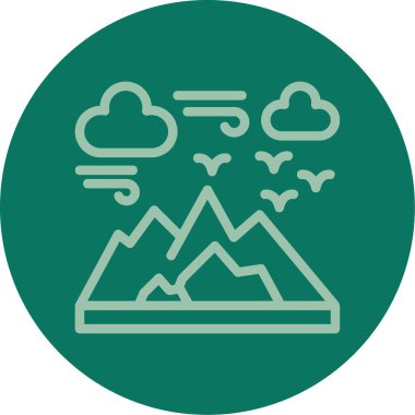 Bulut simgesi vektör illüstrasyonu