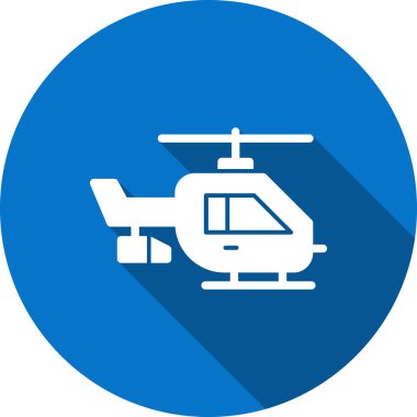 Helikopter simgesi vektör illüstrasyonu