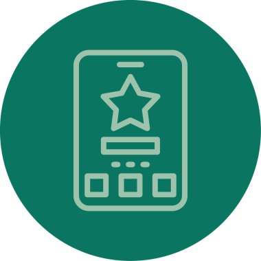 Benzersiz yıldız vektör simgesi