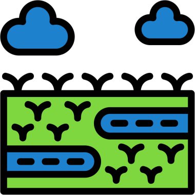 Bulut hesaplama teknolojisi simgesi - taslak biçimi