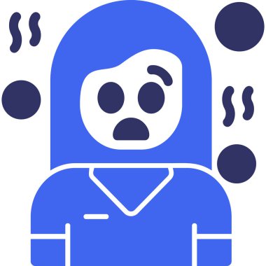 Bir kadın simgesinin vektör illüstrasyonu