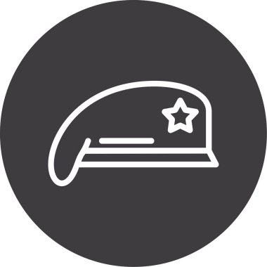 Kask vektör simgesi modern illüstrasyon