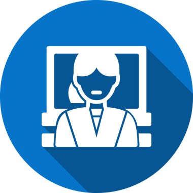 Doktor düz vektör simgesi