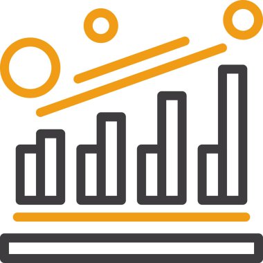 çubuk grafiği çizelgesi simgesi dış hat biçiminde