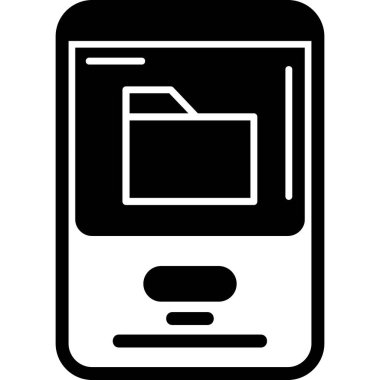 mobil ve web simgesi vektör çizimi