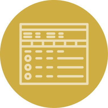 Bir web simgesinin vektör illüstrasyonu