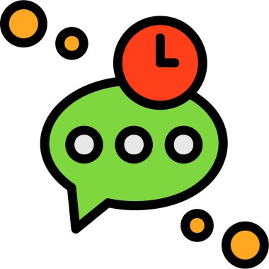 konuşma balonu simgesi, vektör illüstrasyonu