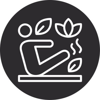 Bitkinin vektör illüstrasyonu