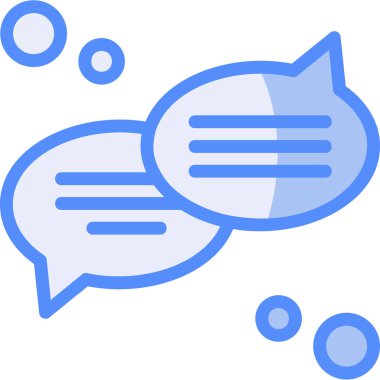 Sohbet mesaj simgesi - ana hatlar biçimi