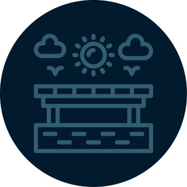 Modern bir simgenin vektör illüstrasyonu