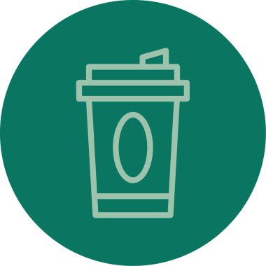 Kahve fincanı simgesinin vektör çizimi