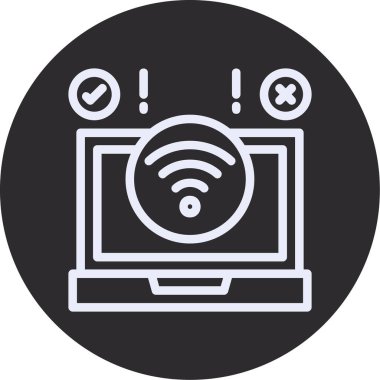 wifi simgesi vektör illüstrasyonu