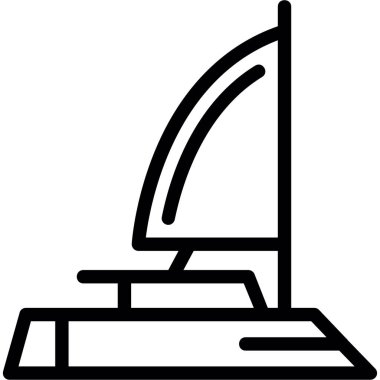 tekne simgesi, vektör illüstrasyonu