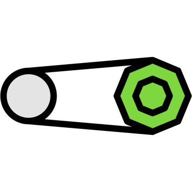 Yeşil enerji simgesinin vektör illüstrasyonu