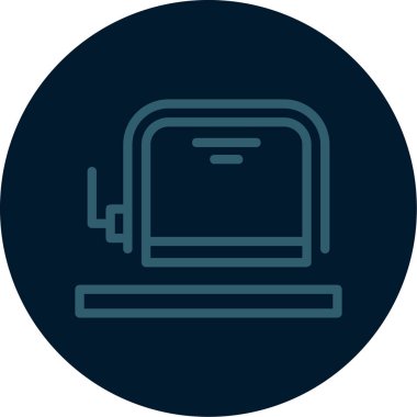 dizüstü bilgisayar simgesi, vektör illüstrasyonu