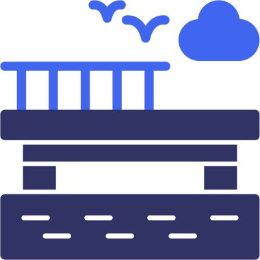 Bulut. Web simgesi basit illüstrasyon