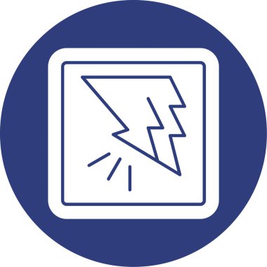 Elektrik simgesinin vektör illüstrasyonu