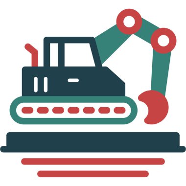 robotik kol ikonu vektör illüstrasyon grafik tasarımı