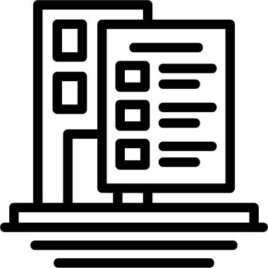 Belge. Web simgesi basit illüstrasyon