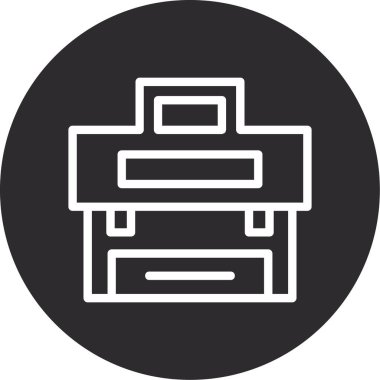 Yazıcı vektör simgesi modern basit vektör illüstrasyonu